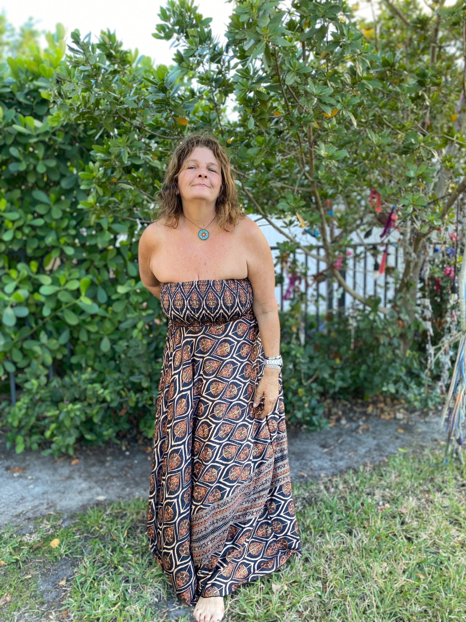 Strapless Hawaiian Dress – K&K Bohemian Strapless Hawaiian Dress – K&K Bohemian