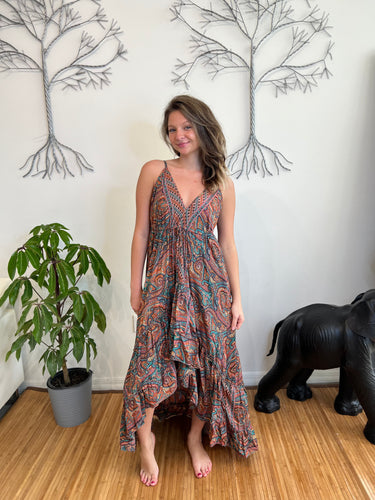 Ruffle Open Back Dress