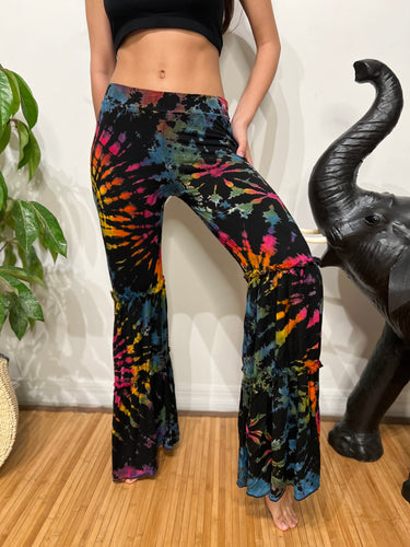 Ruffle Flare Tie Dye Leggings