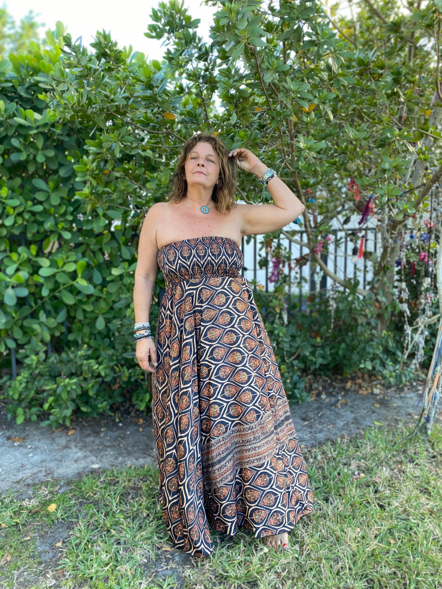 bohemian hawaiian dresses Rosumi Plus Size Women's Summer Geometric Print Vacation Dress Dresses For Women Hawaiian Outfit Outfits Casual Holiday ,Country Style ,Floral Zanzea Women's