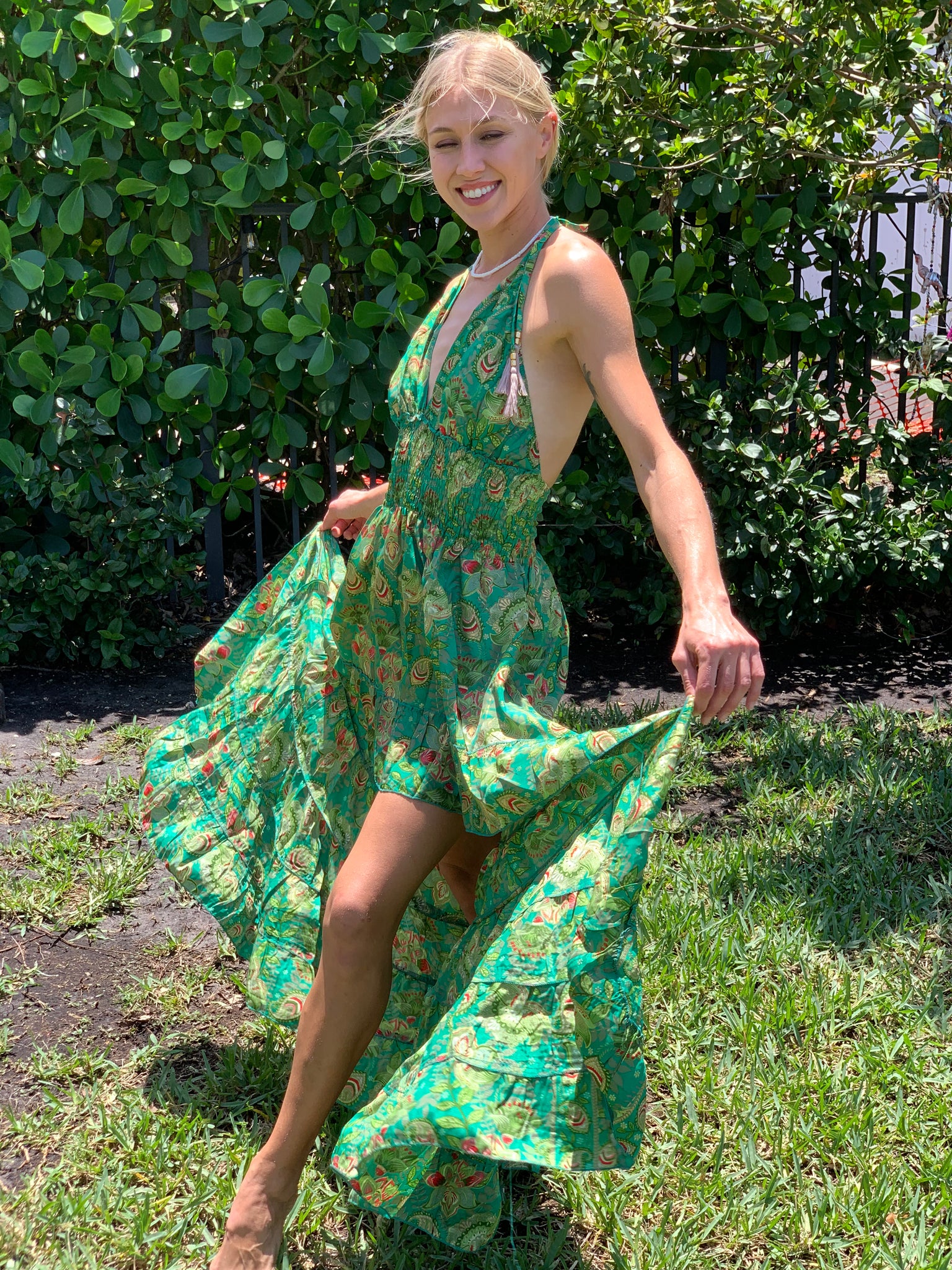 silk goddess dress Goddess Metallic Gold Dress Ella Lisqu